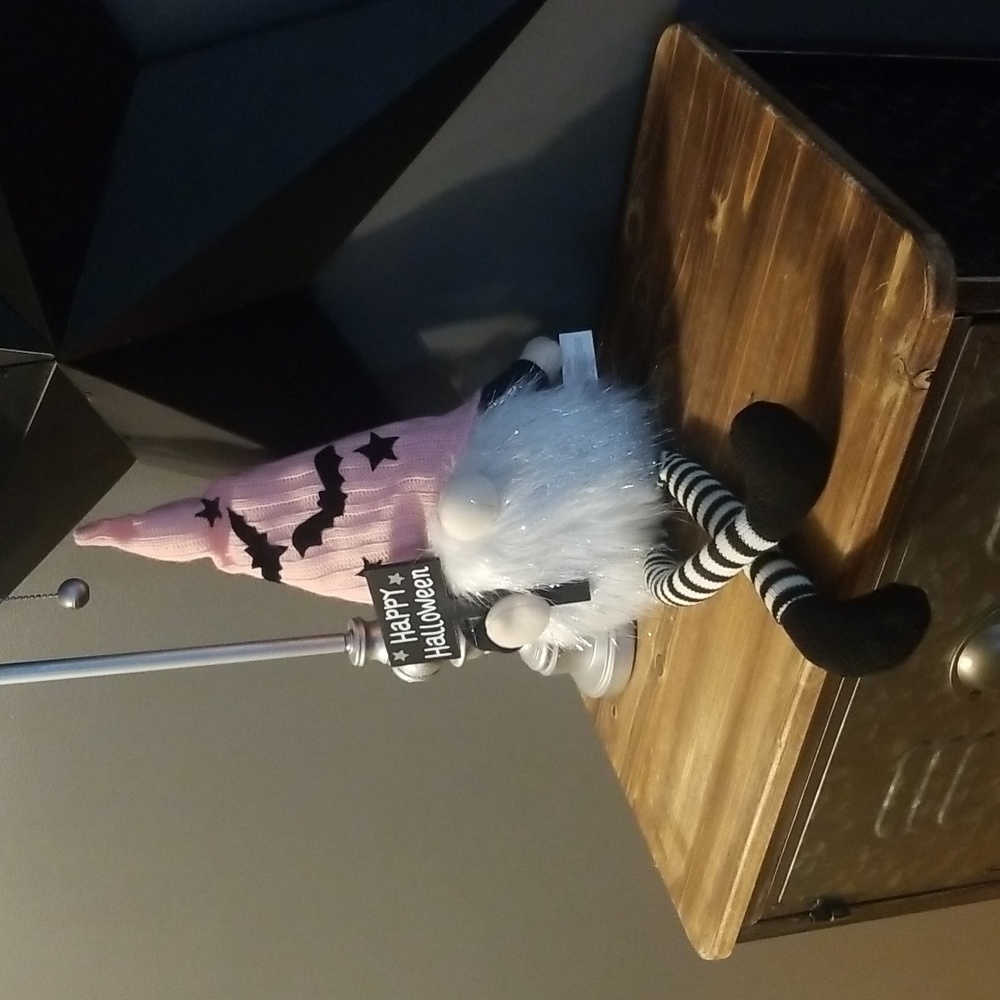 Halloween Gnome Pink and Black